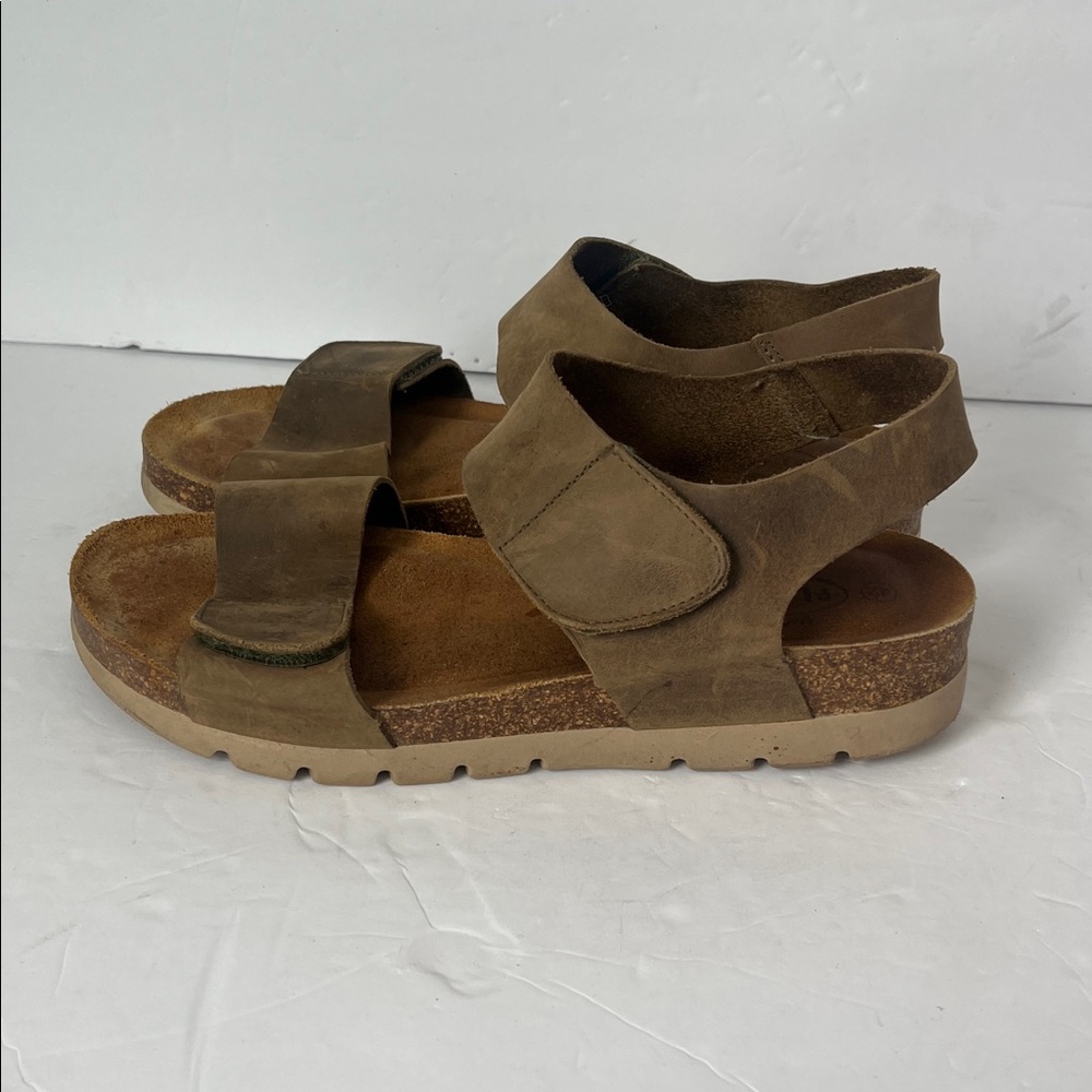 Plakton Women’s Compi Leather Wedge‎ Sandals Size EU 42 🔥